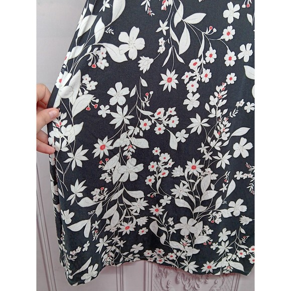 J. Jill Wearever Collection Dress Womens Size XS Button Down Pleated Back Floral - Picture 5 of 16